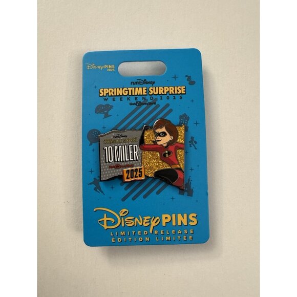 Disney Springtime Suprise 10 Miler 2025 Mrs. Incedible Pin BV10 - Picture 1 of 2